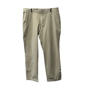 Under Armour Matchplay Straight Fit Golf Pants Khaki Mens 42x32 Performance